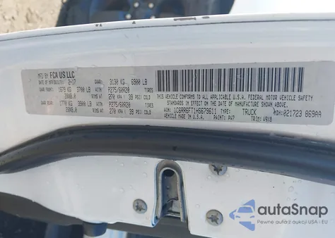 2017 Ram 1500 Express 4X2 6'4 Box from USA, damaged, VIN 1C6RR6FT1HS679611